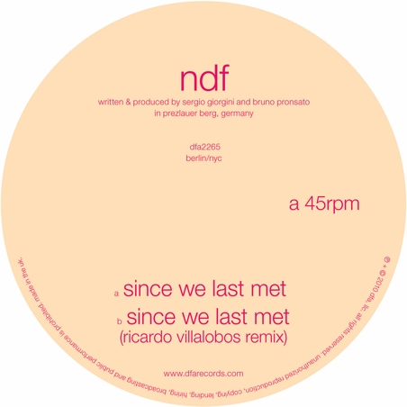 Single Of The Week: NDF – Since We Last Met